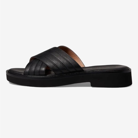 Madewell Pieced Crisscross Leather Slides - Picture 2 of 12